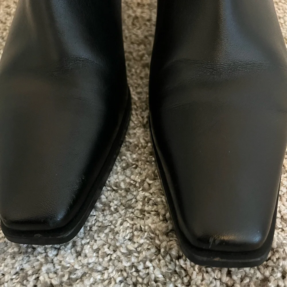 Free People Sienna Black Leather Ankle Boot - Picture 4 of 8